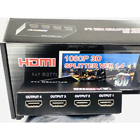Mua Bộ Chia HDMI Splitter 1 Ra 4 1080P 3D Tặng Kèm Adapter