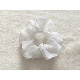 Cột tóc srunchies mẫu mới màu hồng phấn đẹp