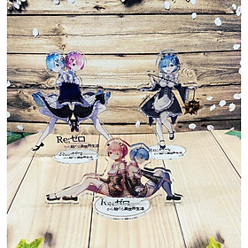 Standee Re Zero mô hình mica trong nhiều mẫu