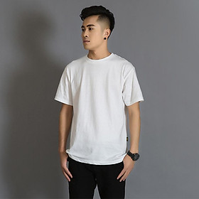 Áo Thun Nam Unisex thiết kế hình trơn 2 màu Đen / Trắng basic thương hiệu Japas Cotton Ai Cập 190gram, áo phông cổ tròn basic cộc tay thoáng mát, thấm hút mồ hôi - Hàng chính hãng