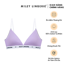 Áo Ngực Cổ Chữ V Lưng Logo Amethyst Purple Miley Lingerie