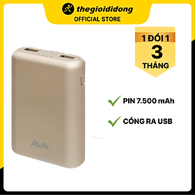 Mua Pin sạc dự phòng 7.500 mAh AVA LA 10K-1 - Gold - Hàng chính hãng