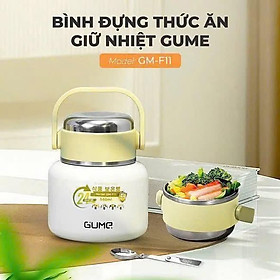 BÌNH ĐỰNG THỨC ĂN GIỮ NHIỆT GUME GM-F11 560ML hàng chính hãng