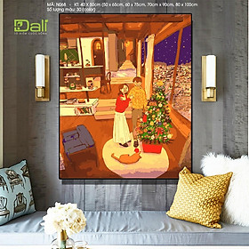 Mua Tranh tô màu số hóa DALI - Tranh Dư vị tình yêu N068