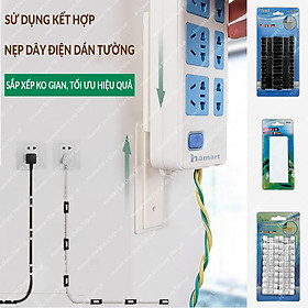 Miếng Dán Tường Treo Ổ Cắm Điện Treo Wifi Móc Treo Đa Năng Tiện Lợi 