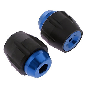 CNC Aluminum  Motorcycle Front Axle Fork Crash Sliders Protector (Blue)