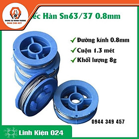Mua 1 cuộn thiếc hàn Sn63/37 0.8mm dài 1.3 mét
