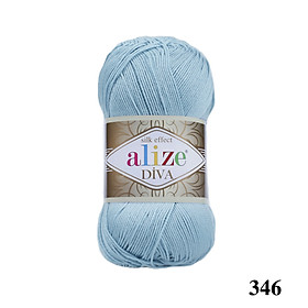 Cuộn sợi bóng Diva hãng len Alize yarns đan/móc Bikini, áo, váy, thú, túi ví, nón cực xinh