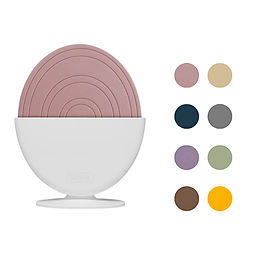 Set 2 miếng lót nồi SalleMa hình quả trứng màu hồng ( có kèm giá ) hàng chính hãng