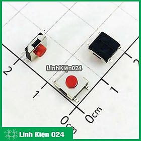 Hình ảnh Nút Nhấn 4 Chân 6x6x5mm (Đỏ -1 Con)