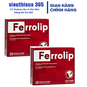 Combo 2 hộp Sắt Ferrolip cho bà bầu và người thiếu máu