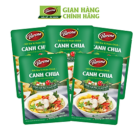 Combo 5 Gói Gia Vị Canh Chua Barona 80g ướp ngon chuẩn vị không cần nêm nếm