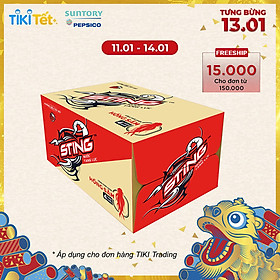 Thùng 24 Chai Sting Đỏ Dâu (330ml / Chai)