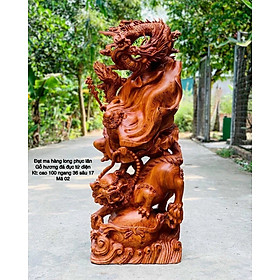 Mua Tượng đạt ma sư tổ bằng gỗ hương đá kt cao 100×36×17cm