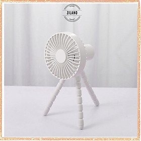 Mua Quạt mini cầm tay tích điện có chân cài với 3 tốc độ gió ZILANO F1010