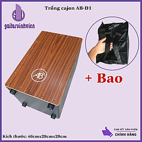 Mua Trống tập chơi AB-D1 màu nâu - Snare dây tem nhập ngoại - Tặng bao