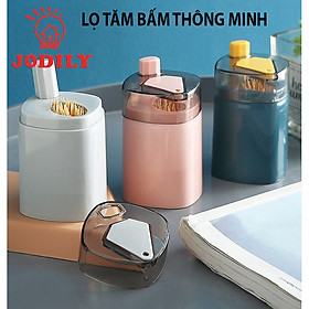 Lọ Đựng Tăm Jodily Cao Cấp, Lấy Tăm Bằng Cách Bấm Nút Tiện Lợi 