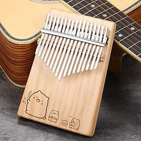 Mua Đàn kalimba 17 phím gỗ thông khắc lazer nhiều mẫu- Tặng giấy dán và búa chỉnh âm Tonic Kalimba hàng chính hãng