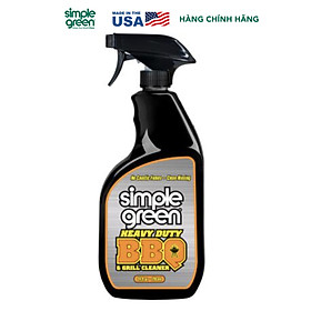 Nước tẩy rửa vỉ nướng, lò nướng Simple Green Heavy Duty BBQ & Grill Cleaner, tẩy rửa bếp, làm sạch vết dầu mỡ, thức ăn và bụi than dính trên bề mặt lò nướng, vỉ nướng, chai xịt 710ml