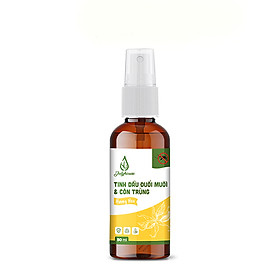 Bình xịt đuổi muỗi và côn trùng tinh dầu hương hoa 50ml JULYHOUSE