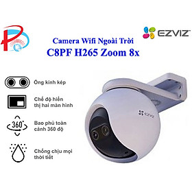 Camera Wifi PTZ Ngoài Trời EZVIZ C8PF 2MP 1080P Zoom 8x Quay Quét 355 độ Tích Hợp Ai - Đàm Thoại 2 Chiều - Hàng Chính Hãng