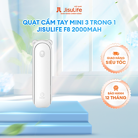 Mua Quạt Cầm Tay Mini 3 Trong 1 JISULIFE F8 2000mAh Tích Hợp Sạc Dự Phòng  Đèn Pin Siêu Sáng - Hàng Chính Hãng