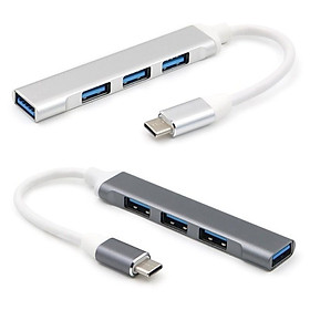 Bộ chia 4 cổng USB type C sang 3 cổng USB 2.0 và 1 cổng USB 3.0
