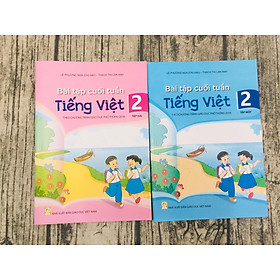 [Download Sách] Combo Bài Tập Cuối Tuần Tiếng Việt Lớp 2 Tập 1+2