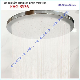 Mua Bát sen tắm đứng KAG-BS36  Bát sen tắm phun mưa tròn D22cm  Đầu sen phun mưa tia nước nhiều phun nước tốt
