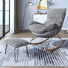 Mua Ghế bập bênh thư giãn kèm đôn để chân   ghế bập bênh  ghế văn phòng thư giãn GHT001
