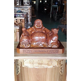Mua Tượng Phật Di Lạc ngồi gỗ Hương ngang 40CM TPDLH40