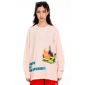 Áo Thun 5THEWAY Tay Dài Hồng aka 5THEWAY /YILAC/ SQUARE LONG SLEEVE TEE in PALE PEACH