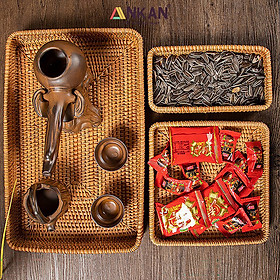 Mua Khay Trang Trí Mây Tre Đan ANKAN – Rổ Vintage Handmade Đựng Trái Cây  Bánh Kẹo  Mỹ Phẩm  Trà Bánh