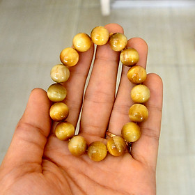 Vòng tay chuỗi đá phong thủy mắt hổ vàng