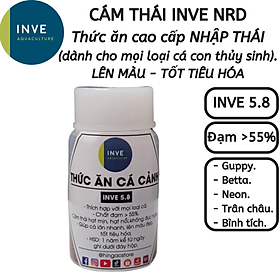 Hủ 10G Cám Thái Inve 5/8 - 5.8 Thức ăn cá cảnh, cám cá lớn, cá 7 màu, cá betta, cá thủy sinh | Hingaostore