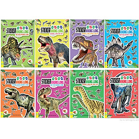 Sách - Trọn bộ 8 cuốn Sticker Khủng Long - Vừa Học Vừa Chơi - ndbooks