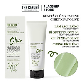 Hình ảnh Kem Tẩy Lông Cafuné Chiết Xuất Olive an toàn cho bikini, chân, tay, nách, bụng, ngực 100ml