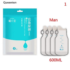 Mua Queenten 4x Portable Disposable Urinal Urine Wee Toilet Bags Camping Car Emergency 700ML QT