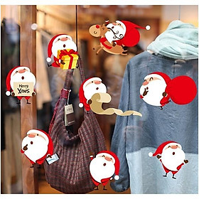 Miếng dán tường trang trí sáng tạo iStyle - hình ông già noel đi phát quà