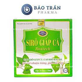 Siro giấp cá Roxtech hỗ trợ nhuận tràng, giảm táo bón , chiết xuất diếp cá