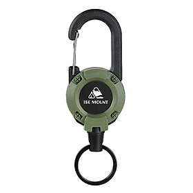 Retractable Keychain Heavy Duty ID Badge Holder Key Reel for Climbing Hiking