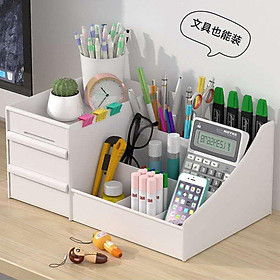 Mua Kệ đựng để mỹ phẩm nhựa đa năng - Tủ đựng mỹ phẩm 3 tầng nhiều ngăn siêu xinh