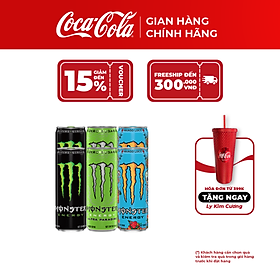 Hộp 6 Lon Nước Tăng Lực Giải Khát Monster Mix 3 vị Monster Energy, Monster Ultra Paradise, Monster Mango Loco 355ml/Lon  Coca-Cola Official Store