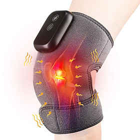 Wireless Heated Knee Massager for Joint Pain Relief Arthritis Cramps Meniscus Pain Electric Vibration Knee Brace Wrap