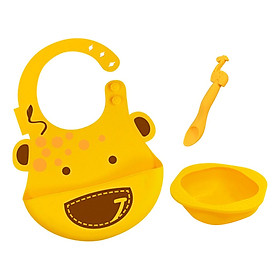 Bộ đồ dùng ăn dặm silicon Baby Marcus & Marcus, cho bé từ 6 tháng