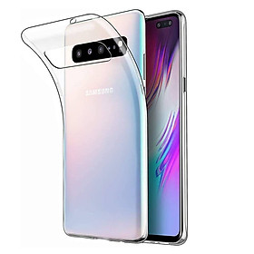 Ốp lưng dẻo silicon cho Samsung Galaxy S10 5G hiệu Ultra Thin (siêu mỏng 0.6mm, chống trầy, chống bụi) - Hàng nhập khẩu
