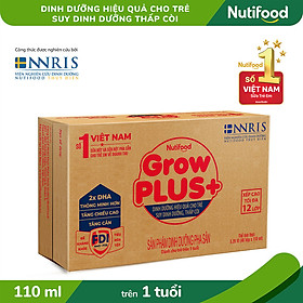 Thùng 48 hộp Sữa Bột Pha sẵn GrowPLUS+ Suy Dinh Dưỡng 110ml
