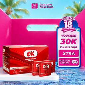 Bao Cao Su Không Mùi OK Original Hộp 144 Cái - Pack 3