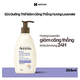 Sữa dưỡng thể giảm căng thẳng Hương Lavender cho da thường, da khô và da nhạy cảm Aveeno Stress Relief 354ml