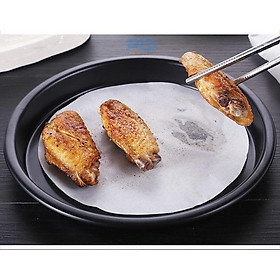Mua Set 100 Giấy nến nướng bánh đục lỗ tròn thấm dầu chống dính cho nồi chiên không dầu